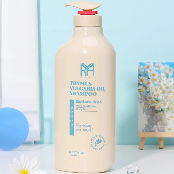 شامپو روغن آویشن مخصوص مو فر مری آبی اصل کره ای بدون سولفات 1200 میل | THYMUS VULGARIS OIL SHAMPOO Mary Sulfate free for Curly Hair 1200ML